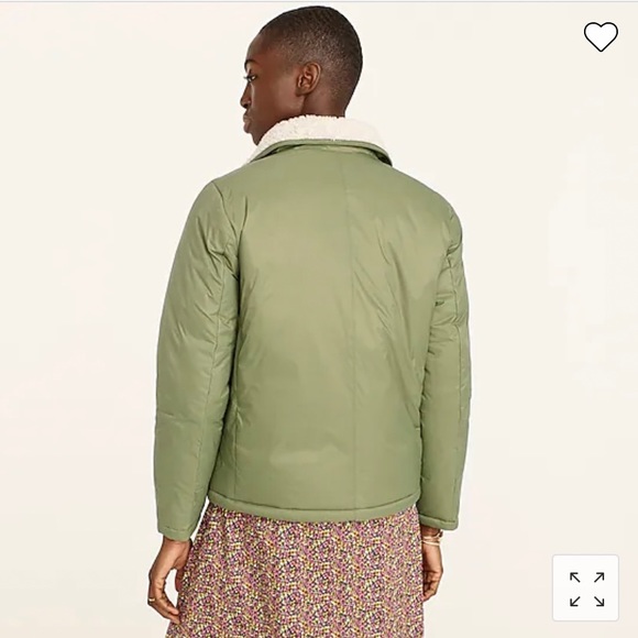 J. Crew Sherpa-Lined Puffer Jacket With Primaloft - Picture 3 of 6